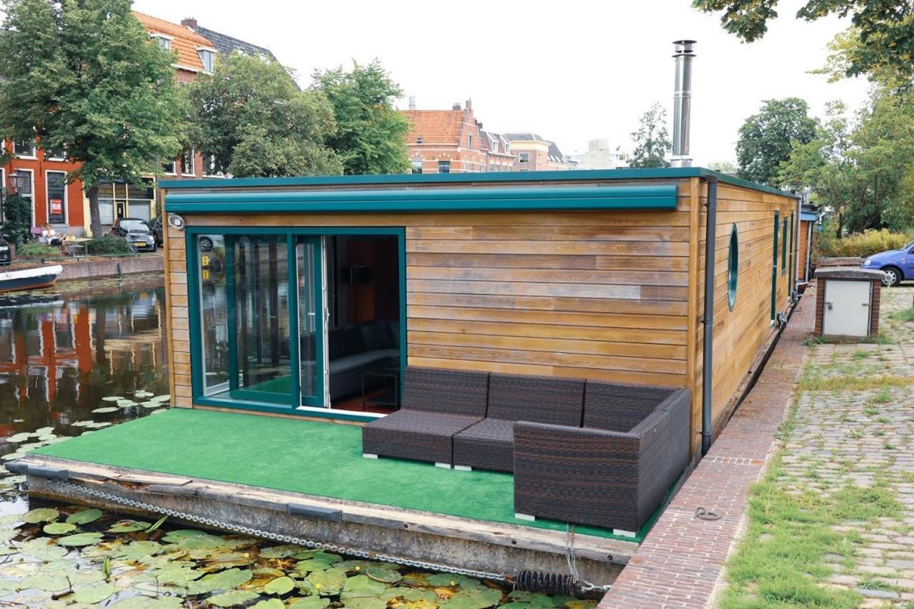 Beautiful Houseboat In The Centre Of Leiden ליידן מראה חיצוני תמונה