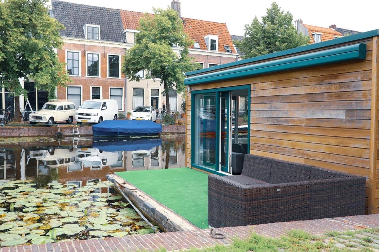 Beautiful Houseboat In The Centre Of Leiden ליידן מראה חיצוני תמונה